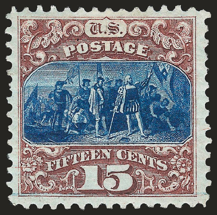 Cost of US Stamps Scott # 129: 1875 15c Pictorial Re-issue Columbus. Robert Siegel Auction Galleries, Dec 2008, Sale 967, Lot 4259