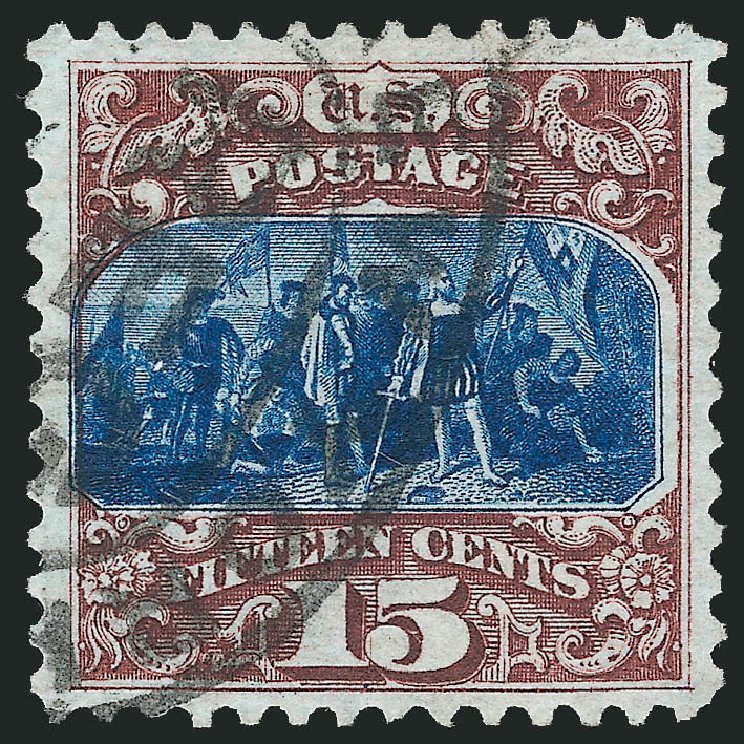 US Stamps Values Scott Catalogue #129 - 15c 1875 Pictorial Re-issue Columbus. Robert Siegel Auction Galleries, Mar 2011, Sale 1007, Lot 2310