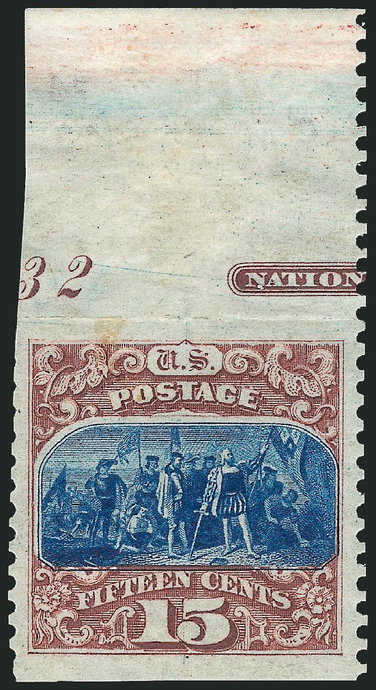 Cost of US Stamps Scott #129 - 15c 1875 Pictorial Re-issue Columbus. Robert Siegel Auction Galleries, Sep 2010, Sale 993, Lot 531