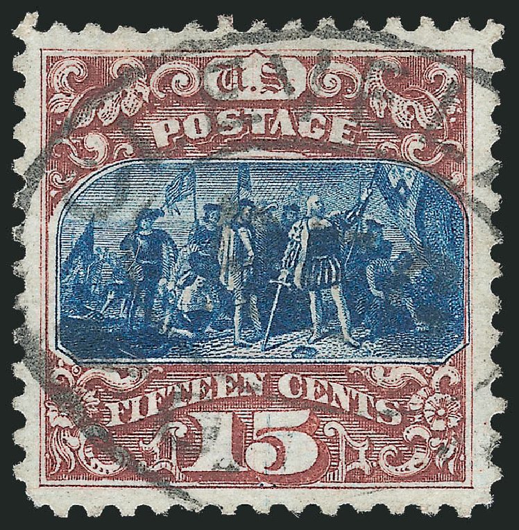 US Stamp Price Scott # 129 - 15c 1875 Pictorial Re-issue Columbus. Robert Siegel Auction Galleries, Sep 2012, Sale 1027, Lot 25