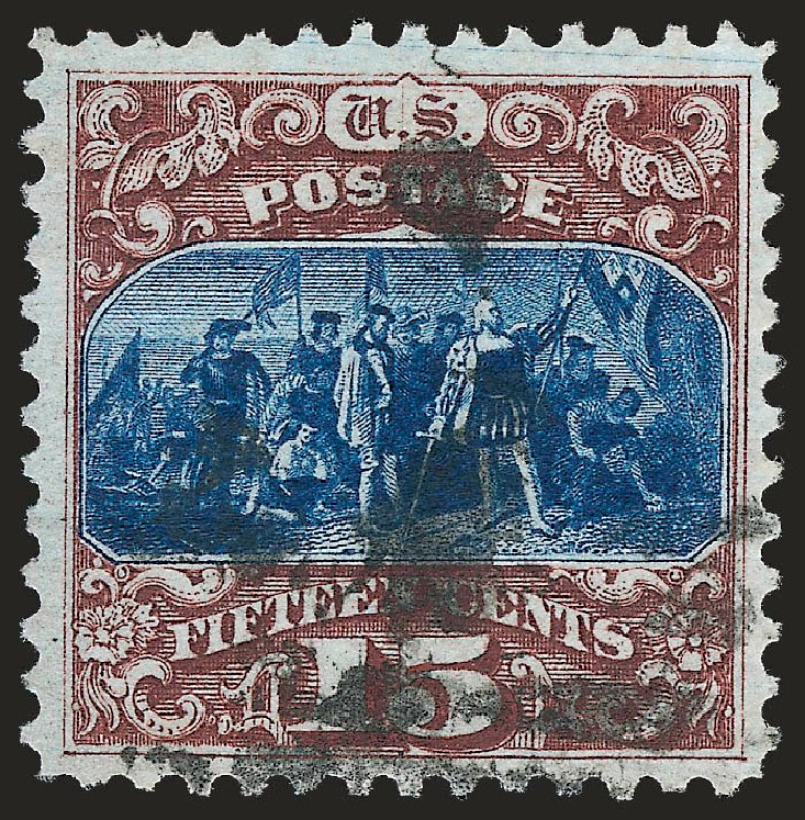 Prices of US Stamp Scott Cat. # 129: 1875 15c Pictorial Re-issue Columbus. Robert Siegel Auction Galleries, Sep 2009, Sale 976, Lot 1505