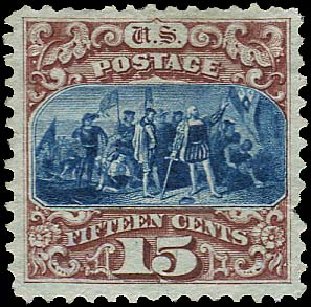 Value of US Stamp Scott Catalog 129 - 1875 15c Pictorial Re-issue Columbus. Regency-Superior, Jan 2015, Sale 109, Lot 793