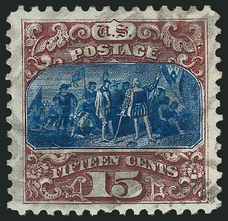 Costs of US Stamp Scott Catalog 129: 15c 1875 Pictorial Re-issue Columbus. Robert Siegel Auction Galleries, Mar 2012, Sale 1019, Lot 483