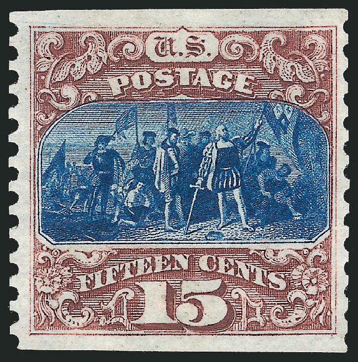 Costs of US Stamps Scott Catalogue 129: 15c 1875 Pictorial Re-issue Columbus. Robert Siegel Auction Galleries, Jun 2012, Sale 1025, Lot 153