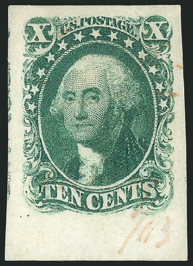 Value of US Stamp Scott Catalogue # 13: 10c 1855 Washington. Robert Siegel Auction Galleries, Mar 2014, Sale 1067, Lot 897