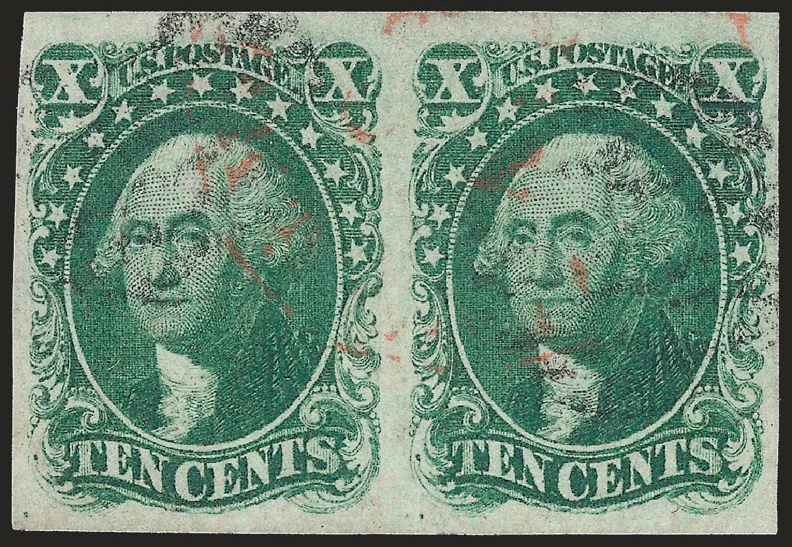 Value of US Stamps Scott Catalogue # 13: 1855 10c Washington. Robert Siegel Auction Galleries, Jun 2010, Sale 992, Lot 2057