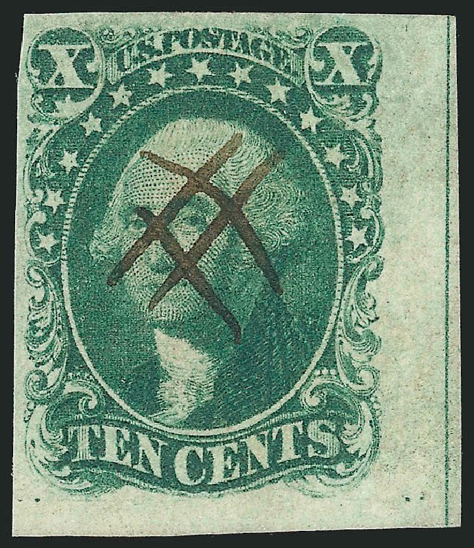 Cost of US Stamps Scott Cat. 13 - 10c 1855 Washington. Robert Siegel Auction Galleries, Mar 2014, Sale 1067, Lot 898