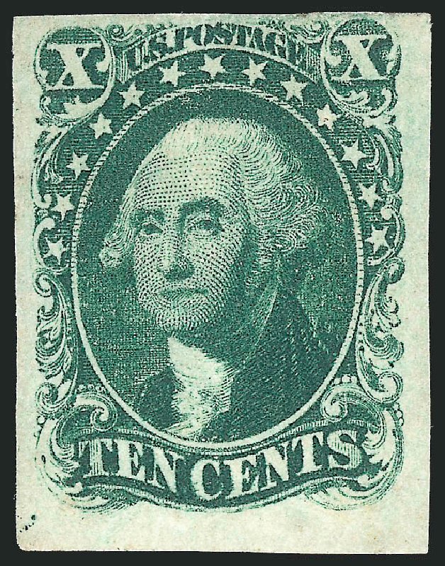 Values of US Stamps Scott Cat. 13: 1855 10c Washington. Robert Siegel Auction Galleries, Apr 2015, Sale 1096, Lot 28