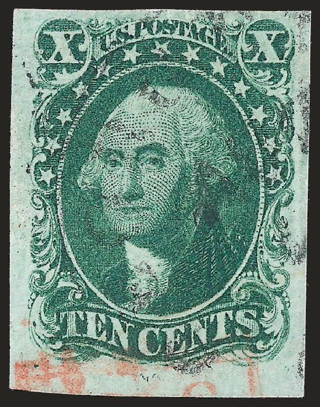 US Stamps Prices Scott # 13: 1855 10c Washington. Robert Siegel Auction Galleries, Dec 2009, Sale 982, Lot 5078