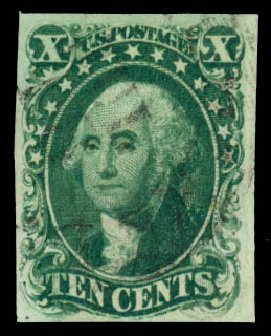 US Stamps Price Scott Catalog #13 - 10c 1855 Washington. Daniel Kelleher Auctions, Mar 2014, Sale 648, Lot 2009