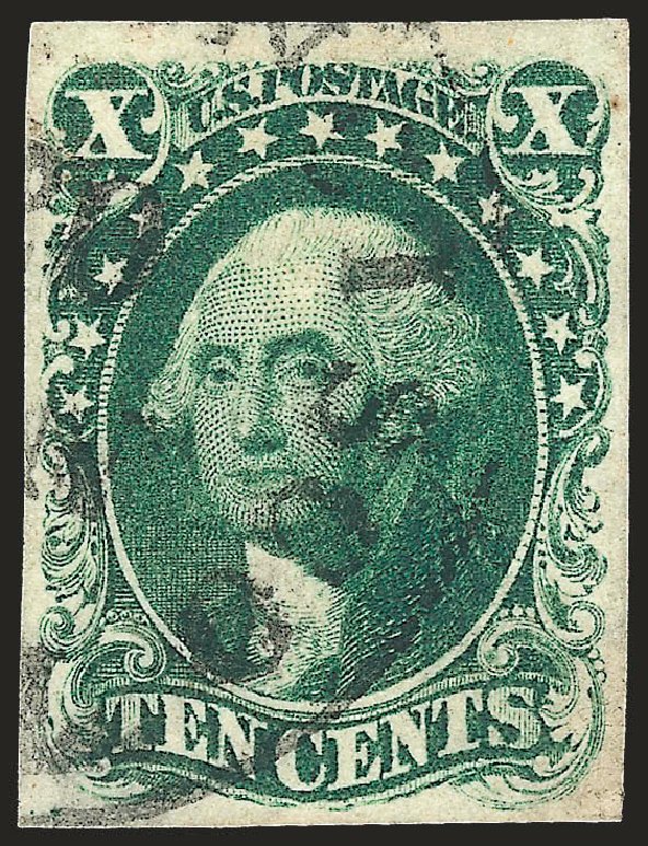 US Stamp Value Scott Cat. #13: 10c 1855 Washington. Robert Siegel Auction Galleries, Apr 2010, Sale 984, Lot 99
