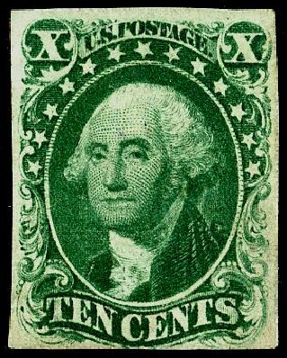 Costs of US Stamp Scott Catalogue 13 - 1855 10c Washington. Matthew Bennett International, May 2008, Sale 327, Lot 20
