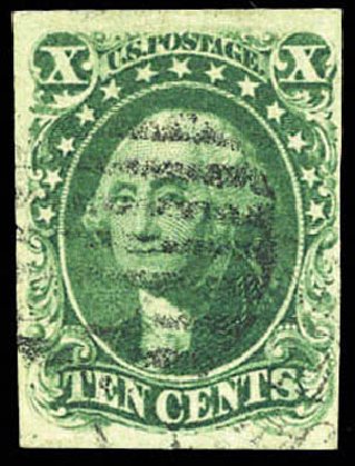 US Stamps Prices Scott Cat. # 13 - 1855 10c Washington. Matthew Bennett International, Mar 2011, Sale 337, Lot 2460