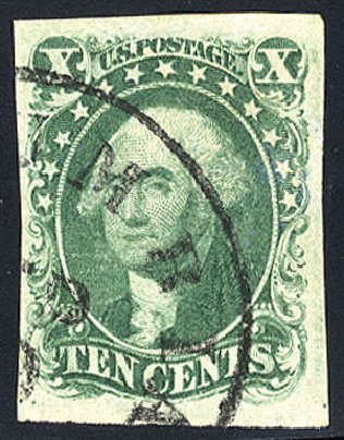 Cost of US Stamp Scott #13 - 10c 1855 Washington. Cherrystone Auctions, Nov 2008, Sale 200811, Lot 1010