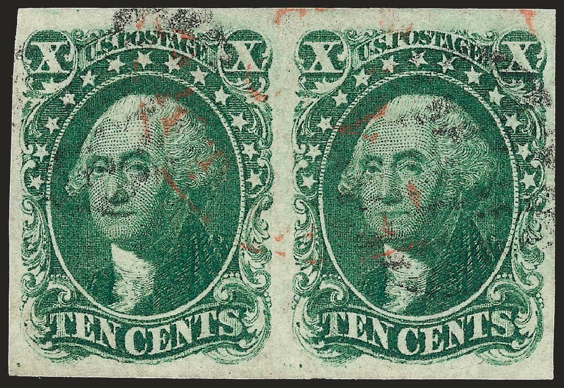 Prices of US Stamp Scott Catalog 13: 10c 1855 Washington. Robert Siegel Auction Galleries, Dec 2008, Sale 967, Lot 4100
