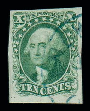 Values of US Stamps Scott Catalog 13: 10c 1855 Washington. Matthew Bennett International, Jun 2007, Sale 319, Lot 1071