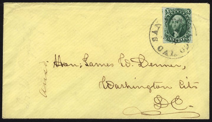 Prices of US Stamp Scott Catalog 13: 10c 1855 Washington. Cherrystone Auctions, Jan 2009, Sale 200901, Lot 31
