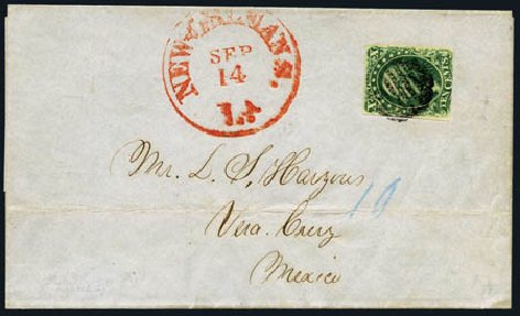 US Stamps Price Scott Catalogue 13 - 1855 10c Washington. Harmer-Schau Auction Galleries, May 2012, Sale 93, Lot 251