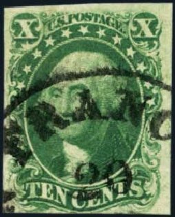 US Stamp Prices Scott Catalogue #13: 10c 1855 Washington. Harmer-Schau Auction Galleries, Jan 2013, Sale 96, Lot 411