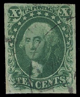 Price of US Stamps Scott Catalog #13 - 1855 10c Washington. Daniel Kelleher Auctions, Aug 2012, Sale 631, Lot 681