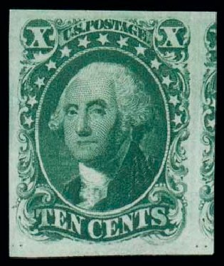 US Stamps Prices Scott Catalog #13 - 10c 1855 Washington. Matthew Bennett International, Dec 2007, Sale 324, Lot 1044