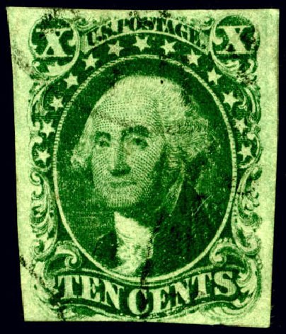US Stamps Values Scott Cat. # 13 - 1855 10c Washington. Matthew Bennett International, Jun 2008, Sale 328, Lot 484