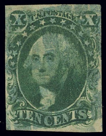 Prices of US Stamps Scott #13: 10c 1855 Washington. Daniel Kelleher Auctions, Feb 2013, Sale 634, Lot 14