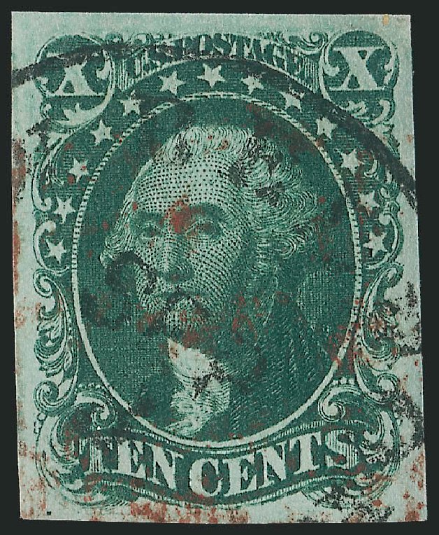 Price of US Stamp Scott #13 - 1855 10c Washington. Robert Siegel Auction Galleries, Oct 2011, Sale 1014, Lot 1064