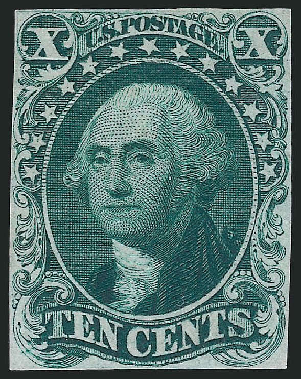 Prices of US Stamp Scott Catalogue # 13: 1855 10c Washington. Robert Siegel Auction Galleries, Oct 2014, Sale 1082, Lot 34