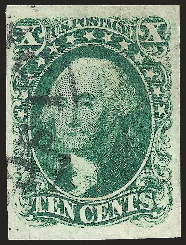 US Stamp Price Scott Catalogue 13: 1855 10c Washington. Robert Siegel Auction Galleries, Jun 2010, Sale 992, Lot 2054