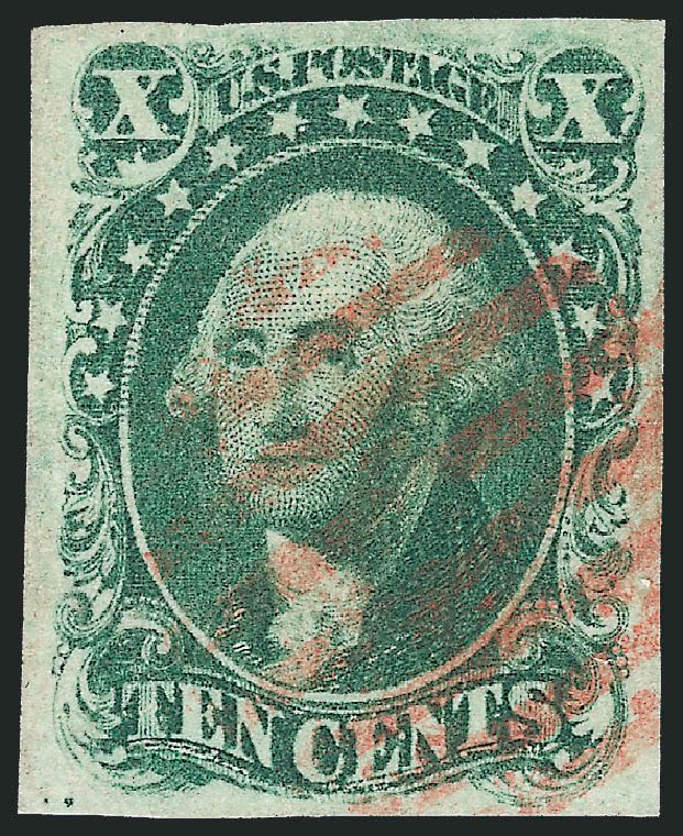 Costs of US Stamps Scott Catalogue 13: 10c 1855 Washington. Robert Siegel Auction Galleries, Oct 2010, Sale 997, Lot 5174