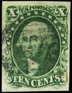 Costs of US Stamps Scott Catalogue #13: 1855 10c Washington. Harmer-Schau Auction Galleries, Feb 2012, Sale 92, Lot 805