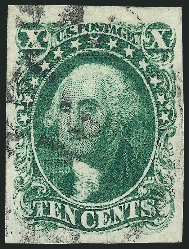 US Stamps Prices Scott # 13: 1855 10c Washington. Robert Siegel Auction Galleries, Oct 2011, Sale 1014, Lot 1065