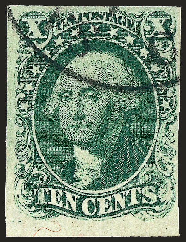 Costs of US Stamps Scott Catalogue #13: 1855 10c Washington. Robert Siegel Auction Galleries, Oct 2008, Sale 963, Lot 215