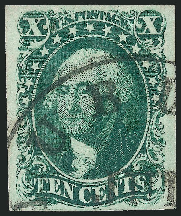 Costs of US Stamp Scott Cat. 13 - 1855 10c Washington. Robert Siegel Auction Galleries, Oct 2010, Sale 997, Lot 5175