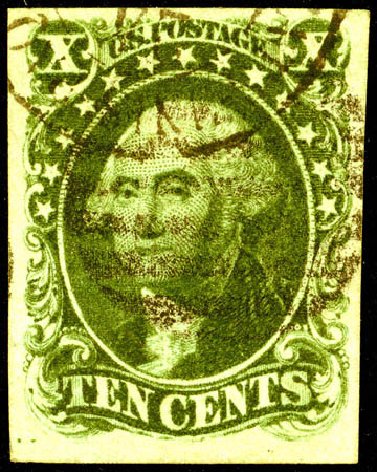 US Stamps Values Scott Catalog 13 - 10c 1855 Washington. Matthew Bennett International, Jun 2008, Sale 328, Lot 482
