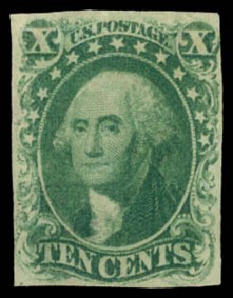 Costs of US Stamp Scott Cat. 13 - 10c 1855 Washington. Daniel Kelleher Auctions, Dec 2014, Sale 661, Lot 32