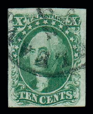 Value of US Stamps Scott # 13 - 10c 1855 Washington. Matthew Bennett International, Dec 2007, Sale 325, Lot 1433