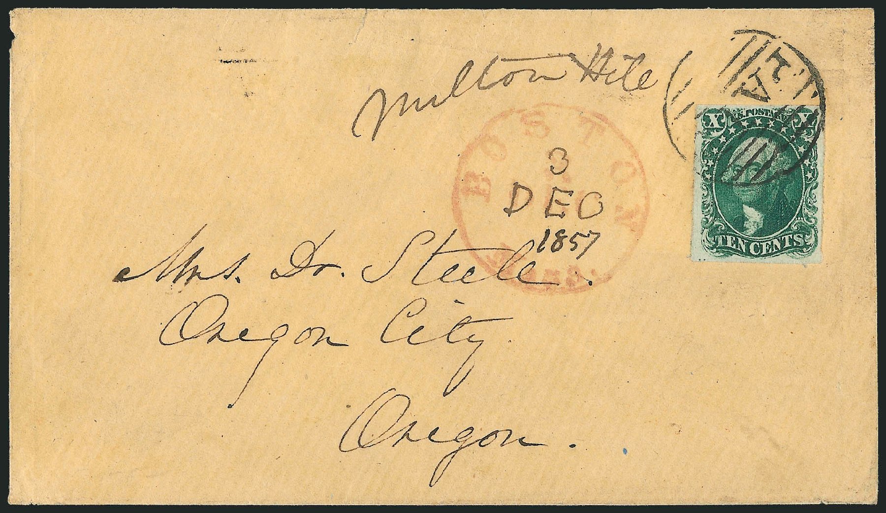 US Stamp Price Scott Cat. #13 - 10c 1855 Washington. Robert Siegel Auction Galleries, Sep 2010, Sale 993, Lot 283