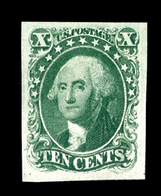 US Stamps Values Scott Cat. #13 - 1855 10c Washington. Spink Shreves Galleries, May 2014, Sale 148, Lot 33