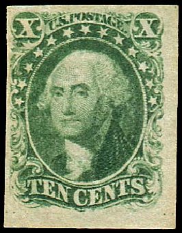 Price of US Stamps Scott Cat. # 13: 1855 10c Washington. Regency-Superior, Nov 2014, Sale 108, Lot 66