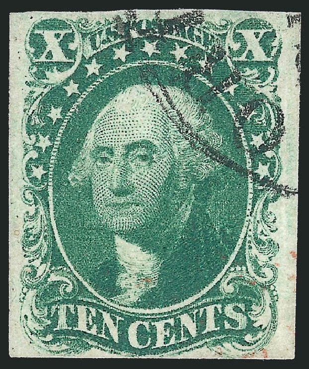 Values of US Stamps Scott Catalog #13 - 1855 10c Washington. Robert Siegel Auction Galleries, Oct 2011, Sale 1014, Lot 1066