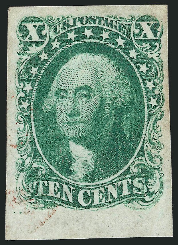 Price of US Stamps Scott Catalogue 13 - 1855 10c Washington. Robert Siegel Auction Galleries, Jun 2012, Sale 1026, Lot 1156