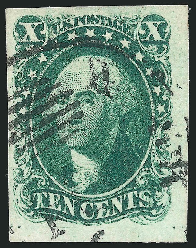 US Stamps Prices Scott Catalog # 13 - 1855 10c Washington. Robert Siegel Auction Galleries, Mar 2014, Sale 1067, Lot 896