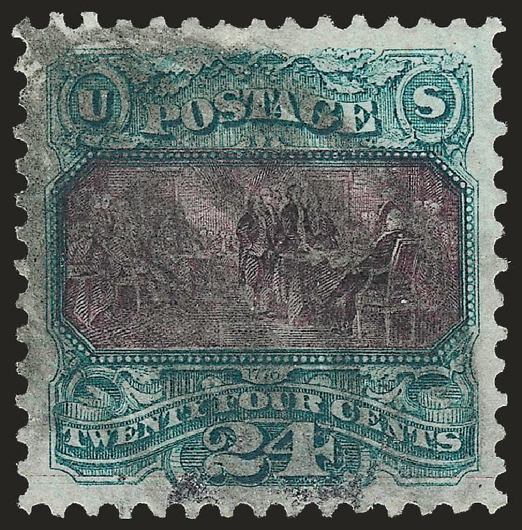 Cost of US Stamp Scott #130: 24c 1875 Pictorial Re-issue Declaration. Robert Siegel Auction Galleries, Dec 2008, Sale 967, Lot 4261
