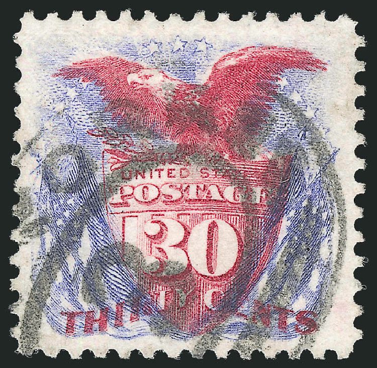 Price of US Stamps Scott Catalog # 131: 30c 1875 Pictorial Re-issue Shield Eagle Flags. Robert Siegel Auction Galleries, Sep 2012, Sale 1027, Lot 28