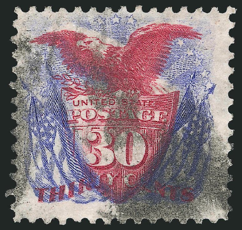 Prices of US Stamps Scott # 131: 30c 1875 Pictorial Re-issue Shield Eagle Flags. Robert Siegel Auction Galleries, Mar 2012, Sale 1019, Lot 489