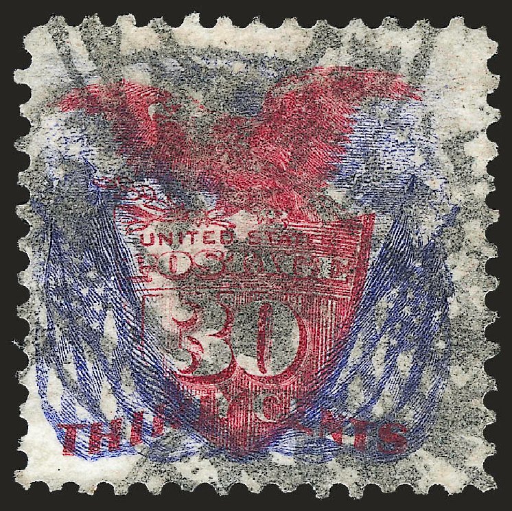 US Stamps Price Scott Catalogue 131 - 30c 1875 Pictorial Re-issue Shield Eagle Flags. Robert Siegel Auction Galleries, Sep 2008, Sale 962, Lot 2419