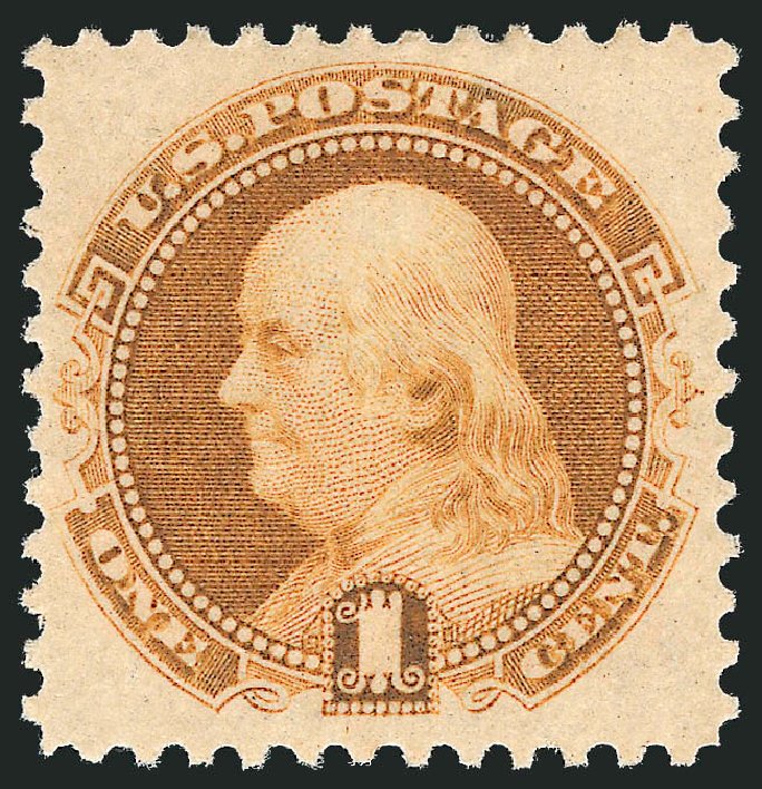Values of US Stamp Scott Catalog #133: 1c 1880 Pictorial Re-issue Franklin. Robert Siegel Auction Galleries, Jun 2011, Sale 1011, Lot 527
