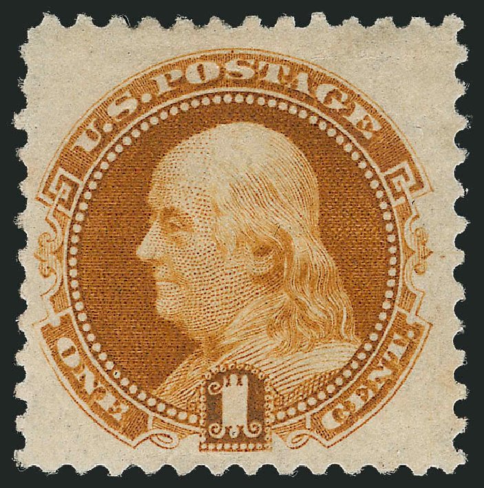 Prices of US Stamps Scott Catalog 133 - 1880 1c Pictorial Re-issue Franklin. Robert Siegel Auction Galleries, Jun 2011, Sale 1011, Lot 528